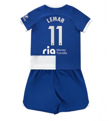 Atletico Madrid Thomas Lemar #11 Replica Away Stadium Kit for Kids 2023-24 Short Sleeve (+ pants)